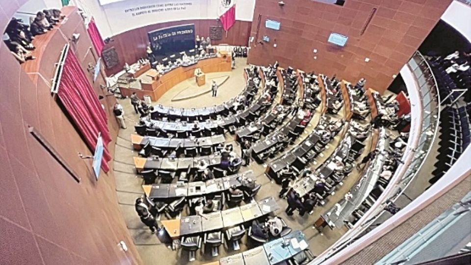 Aspectos del pleno del Senado.