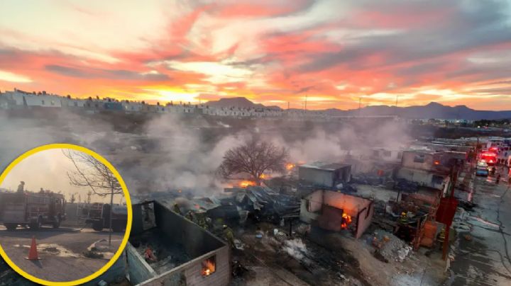 Incendio arrasa en Saltillo; deja sin hogar a 18 familias | FOTOS