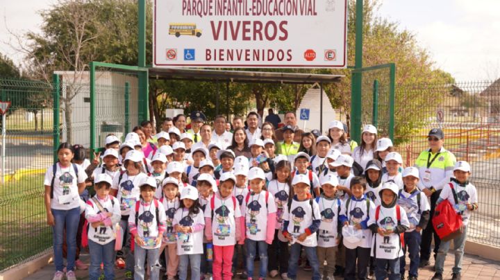 Reabre el parque infantil de educación vial en Nuevo Laredo con talleres para niños