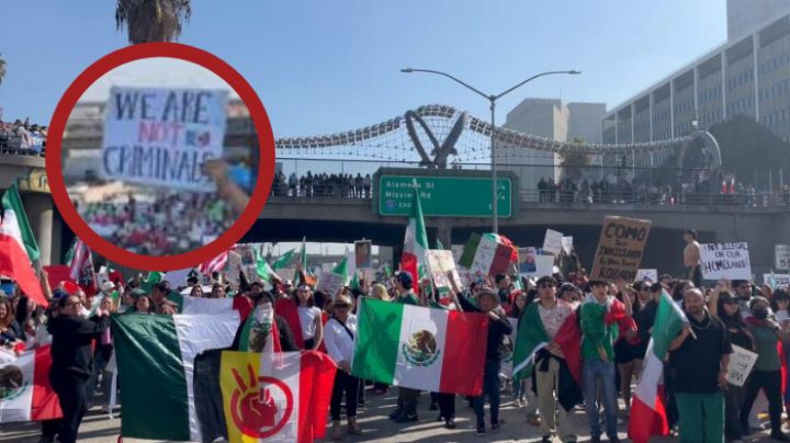 Acusa influencer a manifestantes latinos de Los Ángeles de actos vandálicos