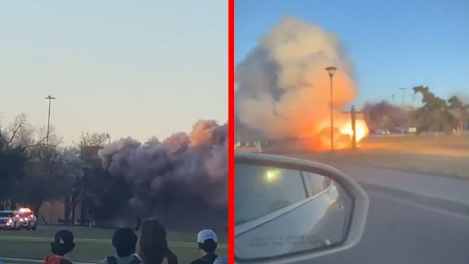Videos compartidos en las redes sociales y televisoras locales mostraron un gran despliegue de bomberos en el campus y fuego y humo saliendo