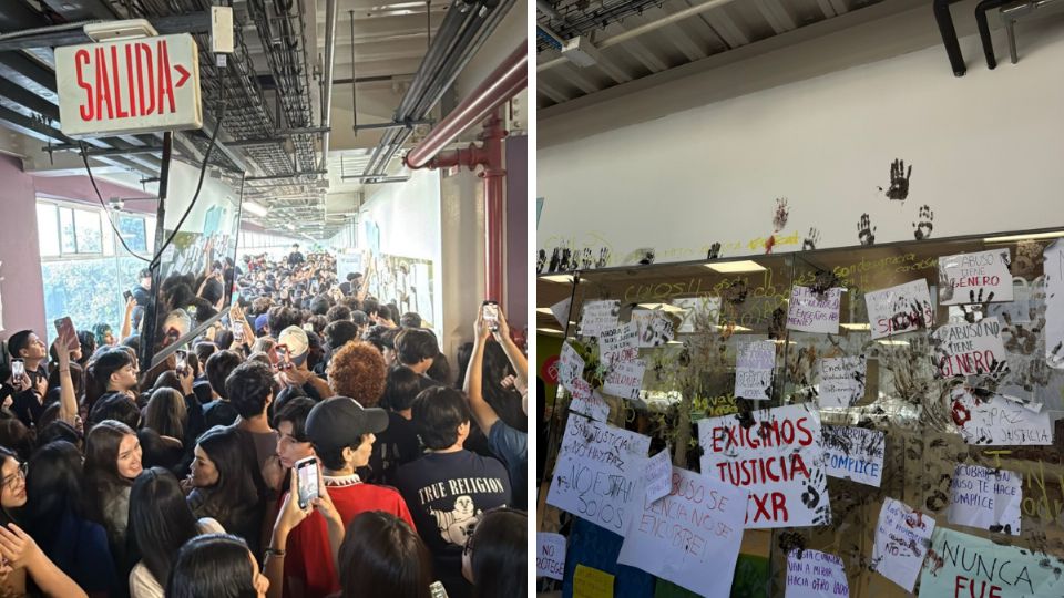 Estudiantes del TecMilenio se manifestaron por un presunto caso de abuso sexual ocurrido dentro del plantel