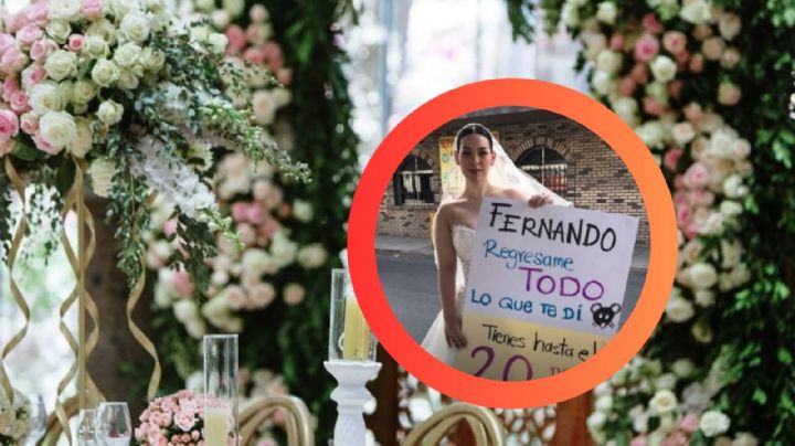 Mujer vestida de novia acusa a wedding planer que la estafó; le robó más de 200 mil pesos | VIDEO