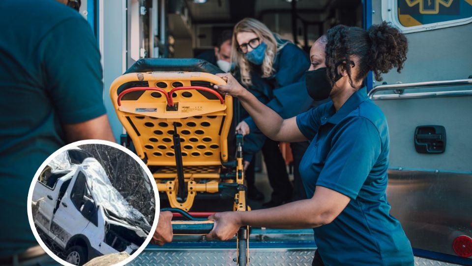 Paramédicos atendieron la emergencia y conformaron el deceso de seis estudiantes