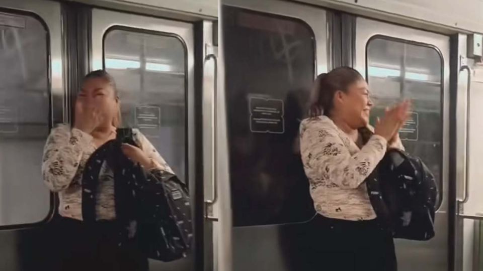 Vendedora llora en el Metro de la CDMX