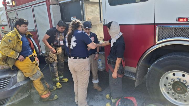 Llamas infernales causan estragos en taller eléctrico en Nuevo Laredo