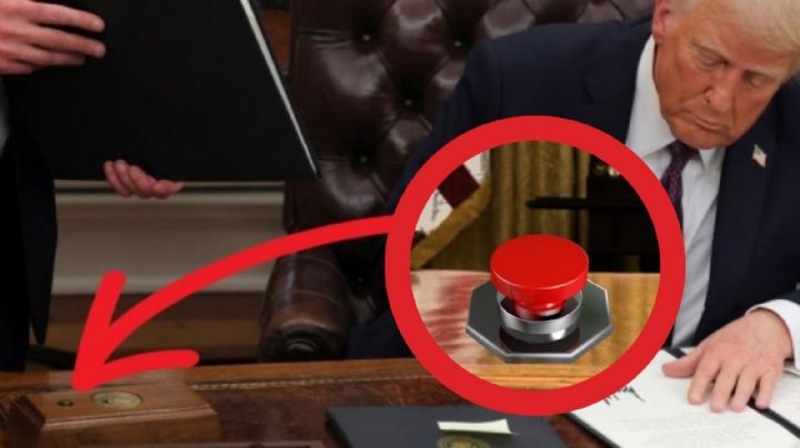 El ‘secreto’ del botón rojo en el Despacho Oval de Trump: ¿qué pasa al presionarlo?