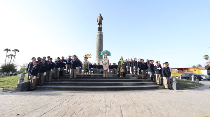 Celebran con emotiva ceremonia cívica en Nuevo Laredo el natalicio de Benito Juárez