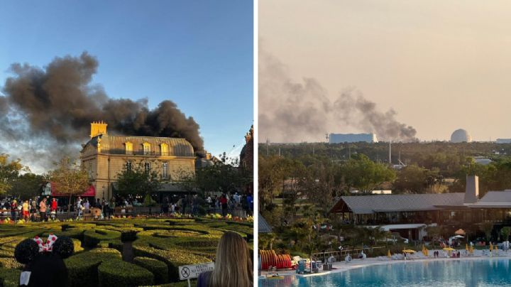 Incendio consume parque temático de Disney, en Florida; así reaccionaron los visitantes | VIDEO