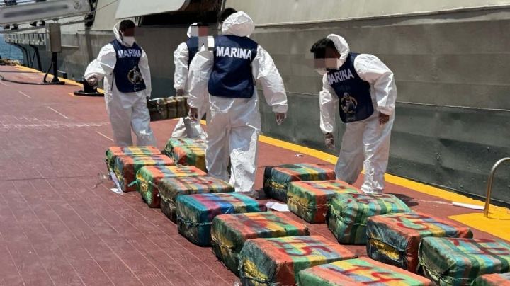 Capturan en el mar de Guerrero a embarcación que transportaba casi 2 toneladas de polvo blanco