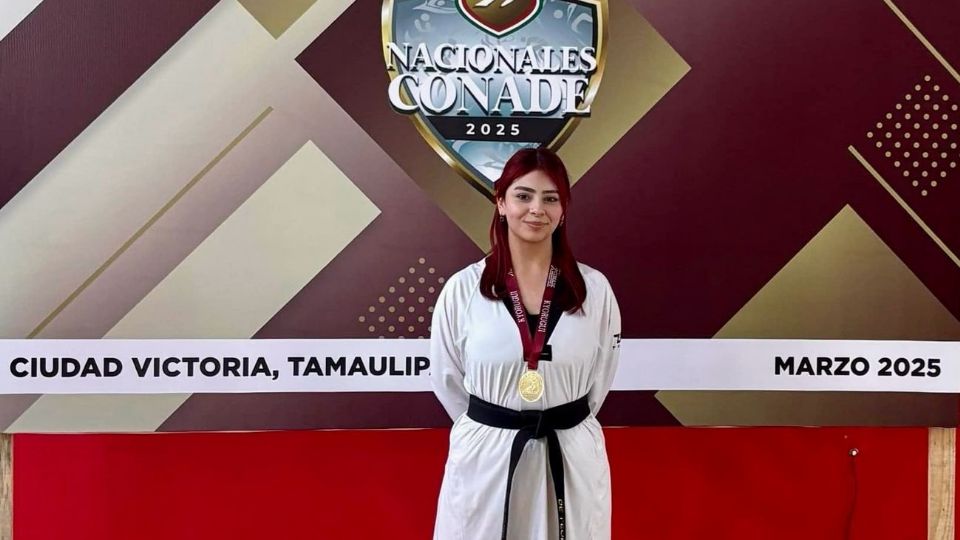 Barbara Sofía González Cruz brilló en el torneo de taekwondo.