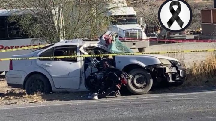 Tragedia en Carretera 57: cuatro muertos en terrible choque entre auto y motocicleta