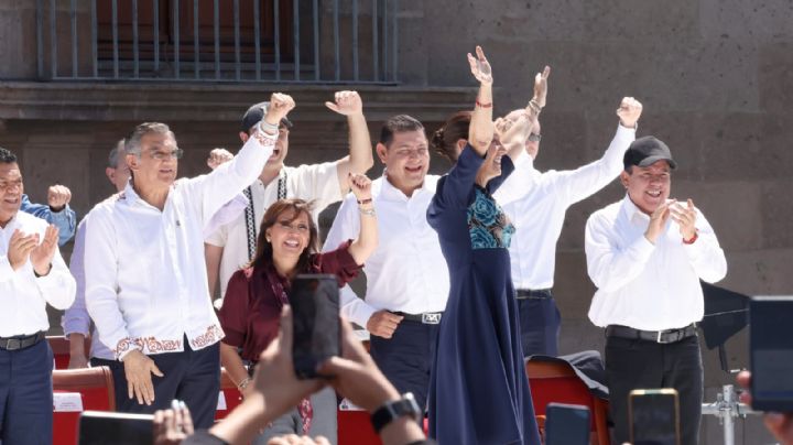 Américo Villarreal reafirma respaldo a Claudia Sheinbaum en asamblea informativa