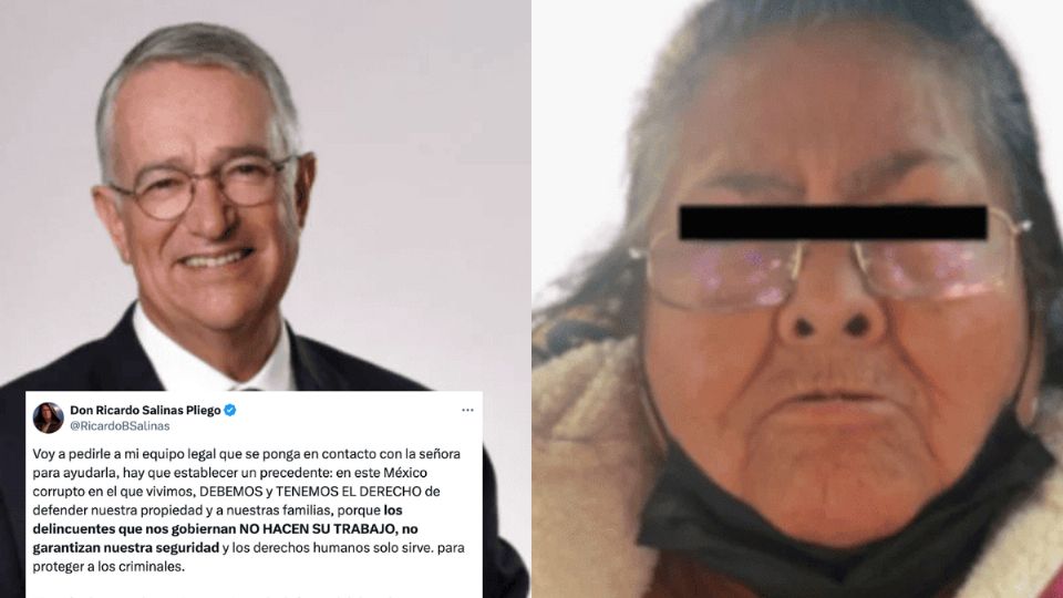 La mujer, acusada de un doble homicidio, recibirá el apoyo del empresario Ricardo Salinas Pliego
