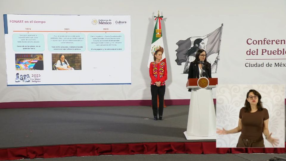 Durante el 2025, el gobierno federal otorgará, a través del Fonart, 500 millones de pesos en créditos a artesanos, el cual beneficiará a 17 mil productores