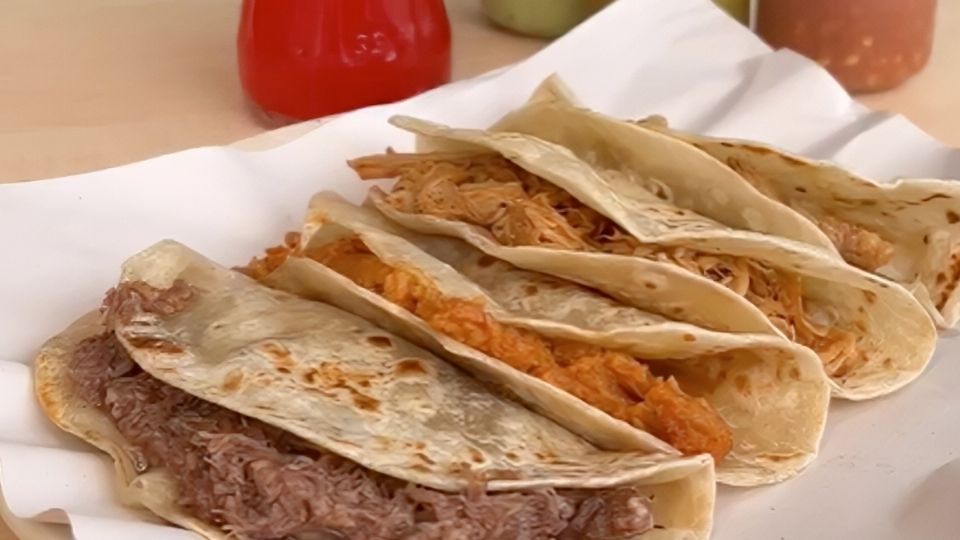 Los tradicionales taquitos de harina.