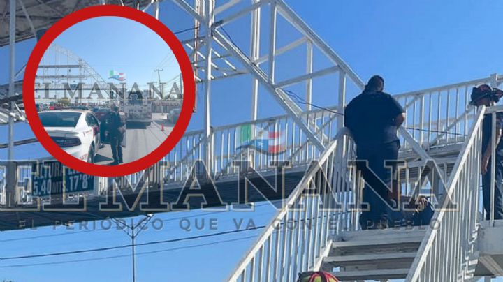 Joven intenta lanzarse de un puente peatonal en la colonia Concordia; esto fue lo que pasó