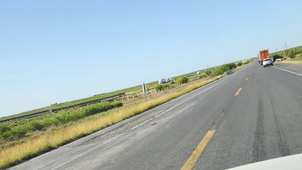 La Carretera Libre a Monterrey presenta muy malas condiciones.