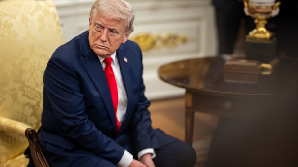 Donald Trump atendió a la prensa en la Casa Blanca.