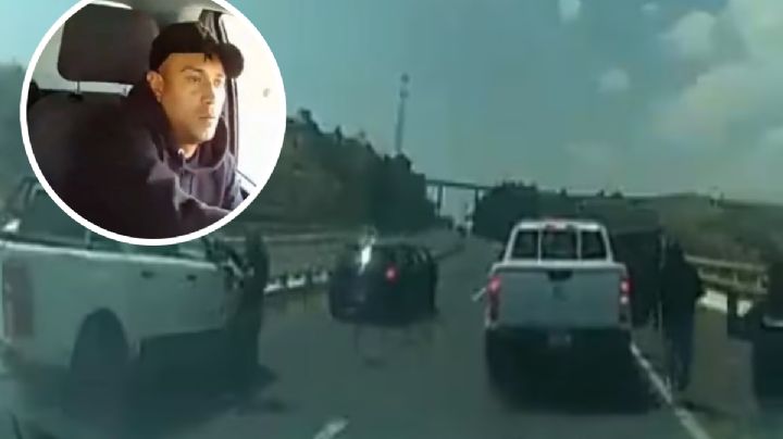 Ladrón se apodera de tráiler durante violento asalto; cámaras captan su rostro en un descuido | VIDEO