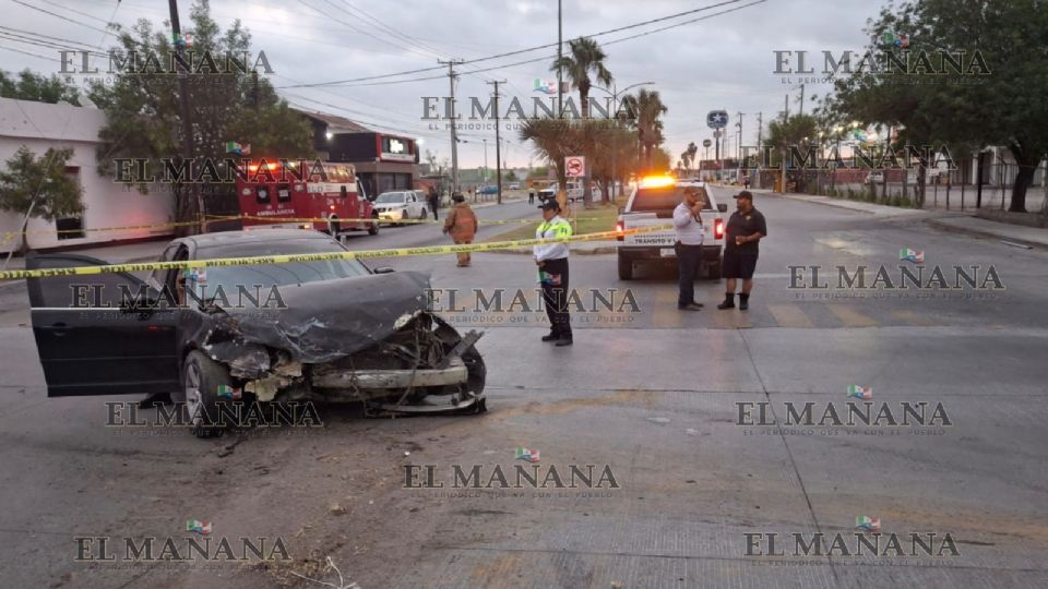Brutal accidente en Nuevo Laredo.