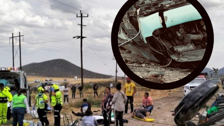 '¡No se mueva, señora!': hallan a comerciantes prensados tras volcadura de autobús | VIDEO