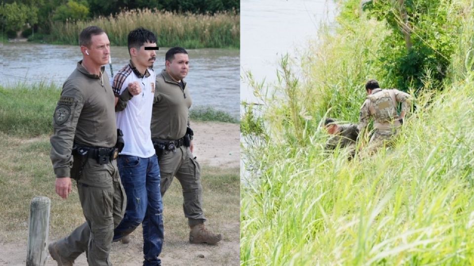 'Coyote' trató de huir al cruzar el río Grande; casi se hunde y lo arrestan