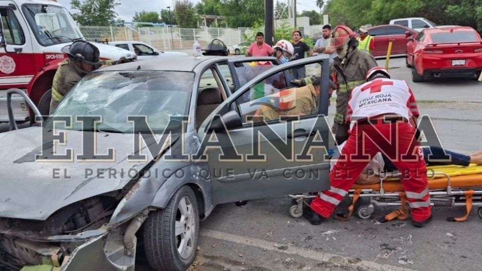 Fuerte choque en la colonia Palacios.
