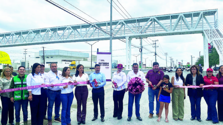 Inauguran puente peatonal en Carretera Nacional