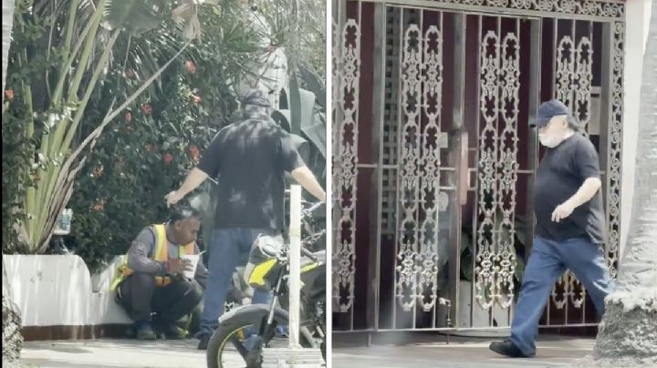 Extranjero corre a obrero por comer en la banqueta frente a su casa; acto genera protestas | VIDEO