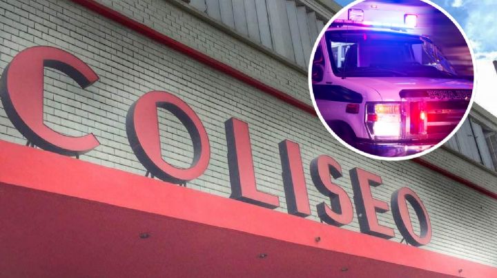 Hombre intenta robar fierro viejo en la Arena Coliseo y lo capturan tras sufrir fuerte accidente