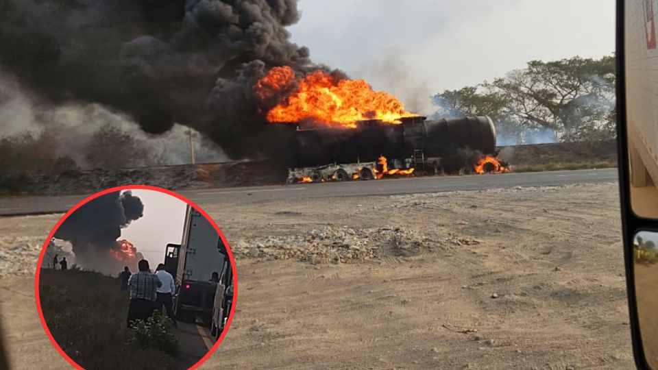 El percance provocó el cierre de la autopista