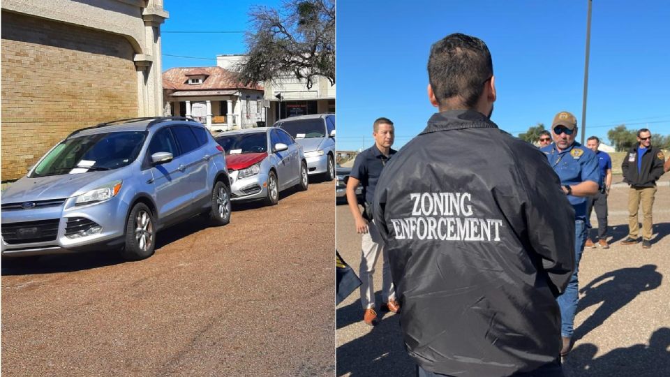 Incautan autos inservibles que iban a ser trasladados a México