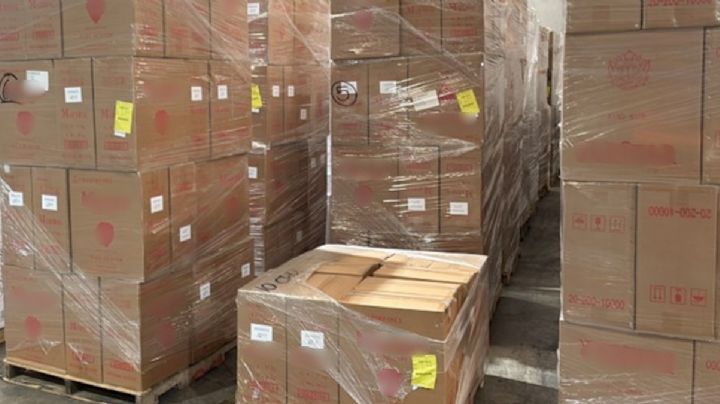 Incautan en Laredo, Texas, 17 mil 500 cajas de cigarrillos 'piratas' que venían de Vietnam