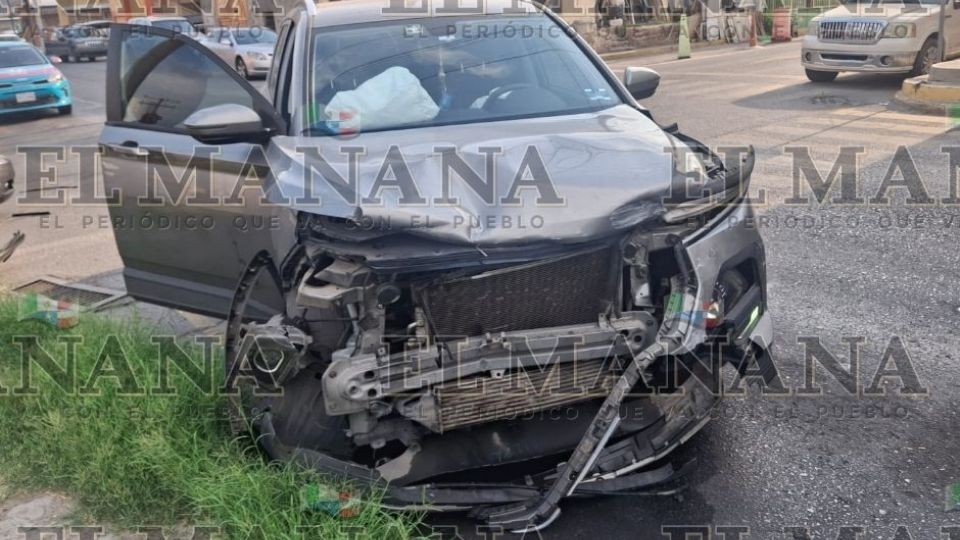 Aparatoso accidente en Nuevo Laredo.