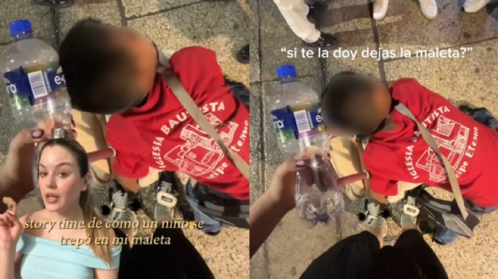 ‘No me voy a quitar hasta que me des dinero’: captan a ‘niño extorsionador’ en CDMX | VIDEO