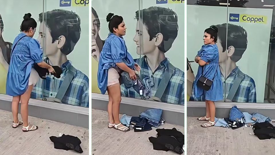 La mujer 'embarazada' casi logra su cometido.