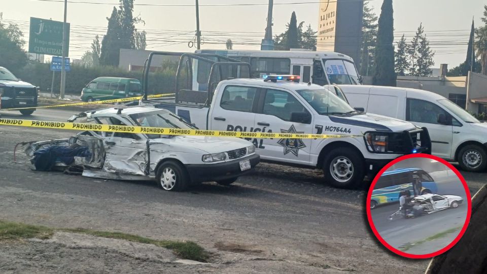 La colisión fue extremadamente fuerte, llevándose la peor parte el pequeño, quien murió de manera instantánea detrás del asiendo del conductor