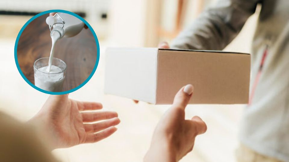 Los repartidores cambiaron una bocina por paquetes con leche