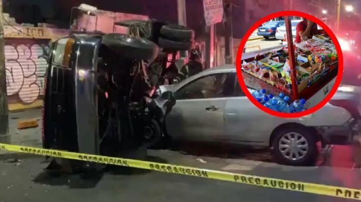 Grúa vuelca y aplasta a mujer; se estaba surtiendo de dulces para su negocio