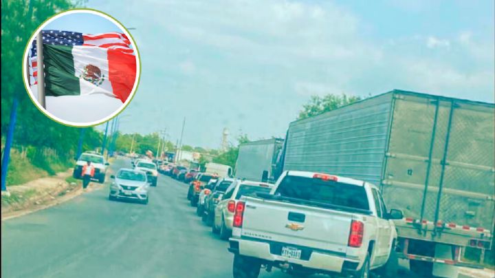'Iba para McAllen, pero mejor no': conductores saturan Puentes Internacionales de Reynosa