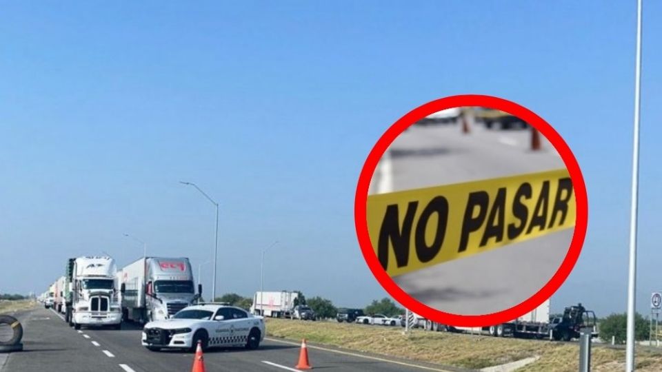 Enfrentamiento en la autopista Monterrey-Nuevo Laredo.
