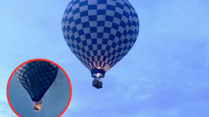 Hombre muere tras el incendio de un globo aerostático; se arrojó de una gran altura | VIDEO