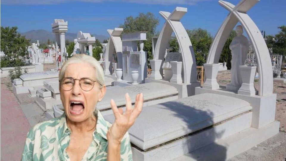 La abuelita sufrió lesiones por la caída.