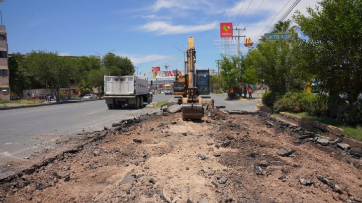 Así comenzó la modernización de la avenida Reforma y avenida Guerrero en Nuevo Laredo