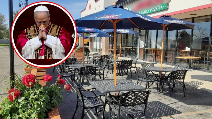 Conoce la pizzería de EU 'bendecida' por el papa León XIV; tiene su propia 'silla papal'
