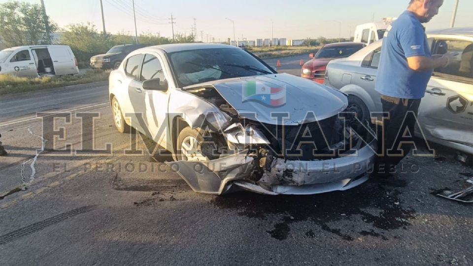 Choque en Nuevo Laredo.