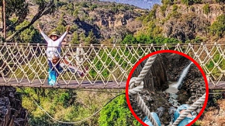 Este Pueblo Mágico tiene un puente colgante ‘extremo’; ¿te atreverías a cruzarlo?
