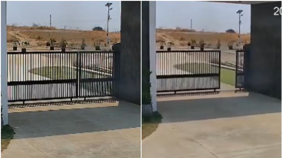 Captan el momento en que la tierra se desplaza tras fuerte terremoto