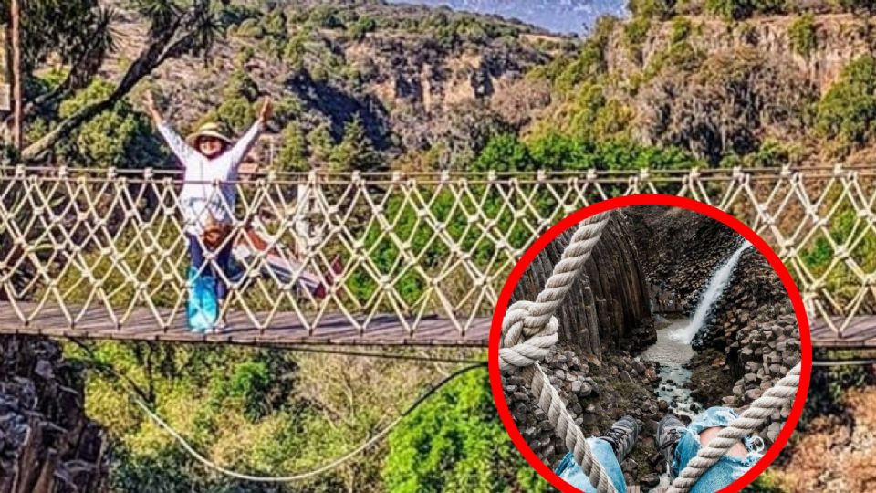 ¿Puente colgante 'extremo'?; este Pueblo Mágico destaca por ello